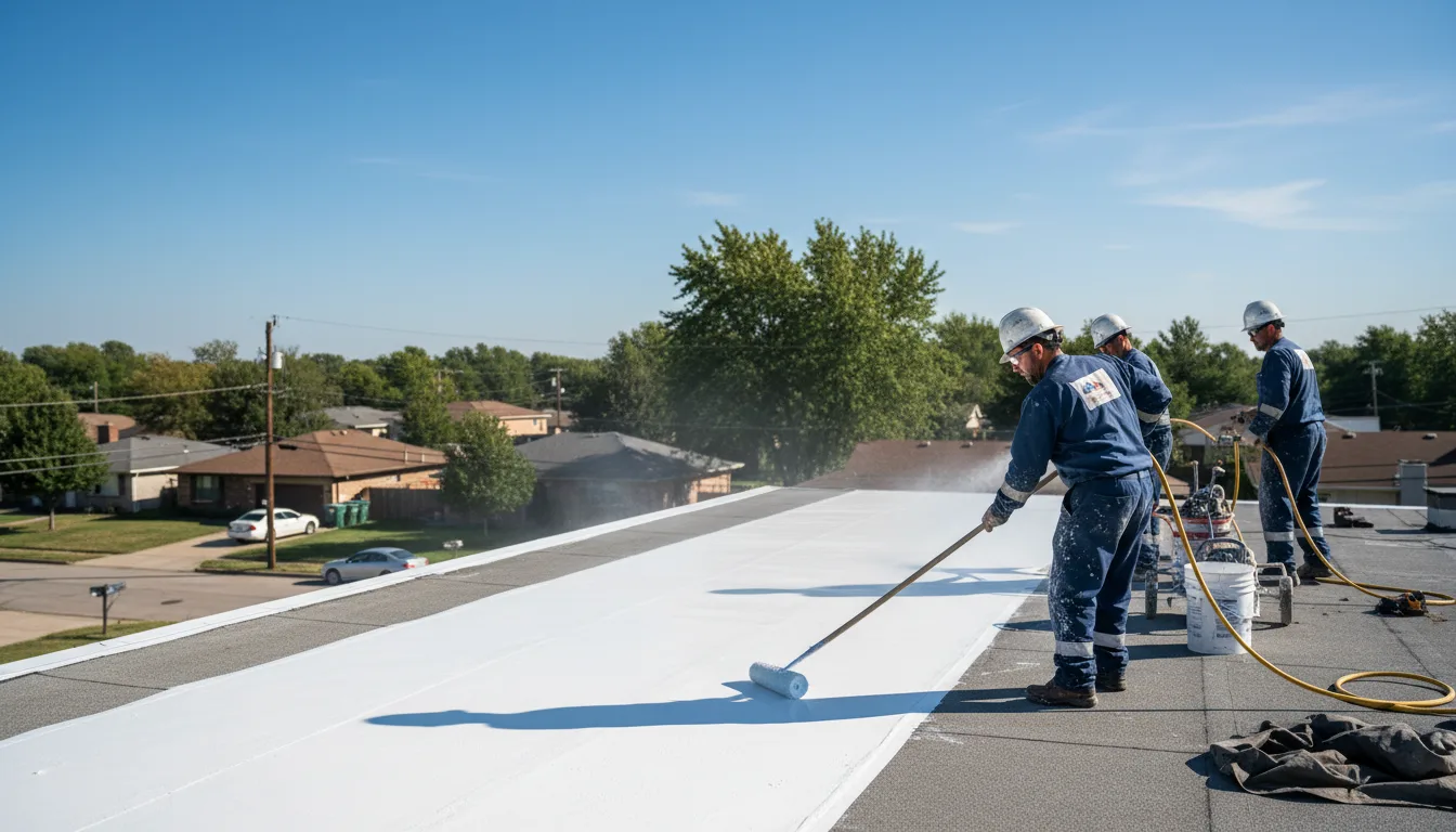 Commercial roof coating in Starksboro, VT near me